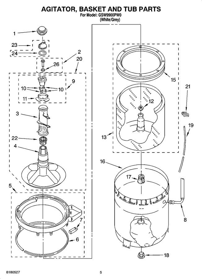 Diagram for GSW9900PW0