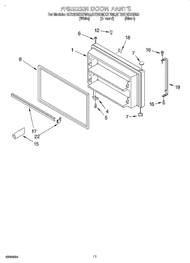 Diagram for GT22DMXGW00