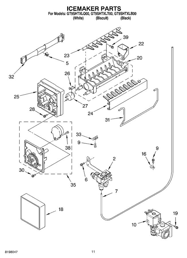 Diagram for GT9SHTXLB00