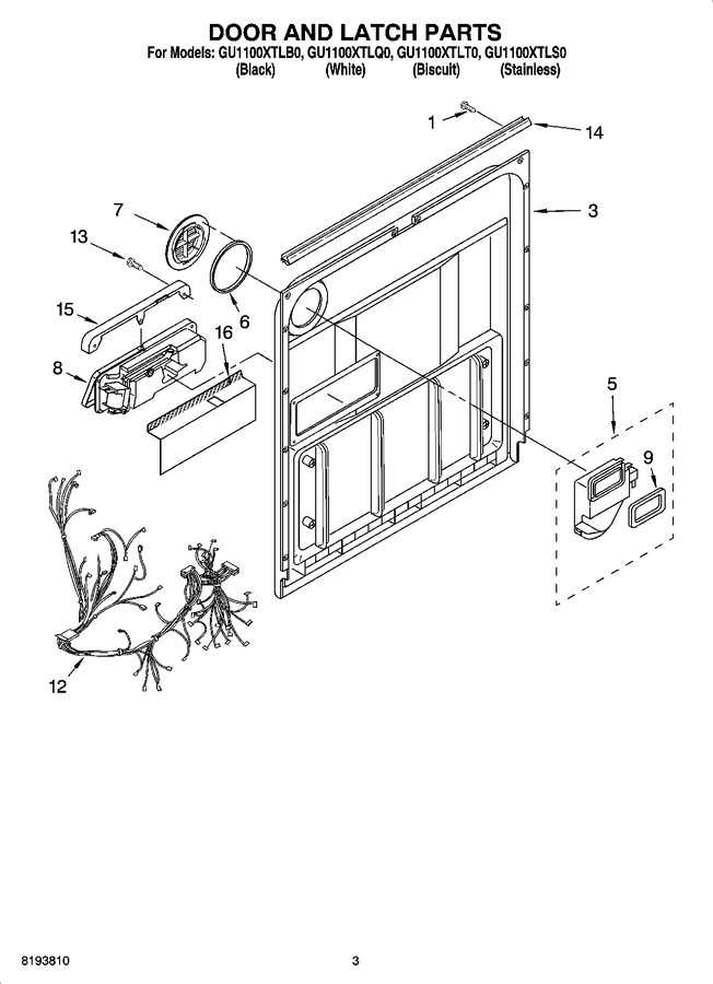 Diagram for GU1100XTLS0