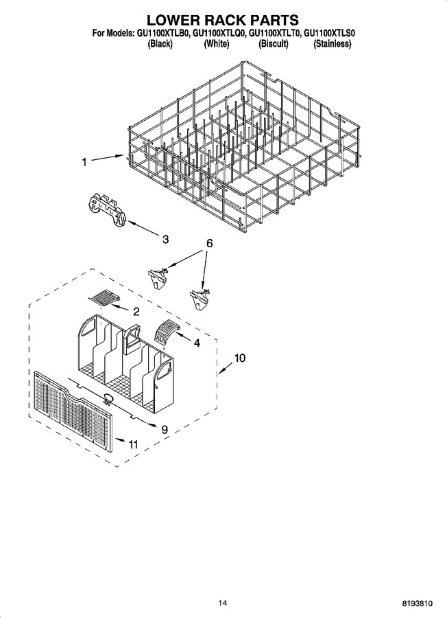 Diagram for GU1100XTLS0