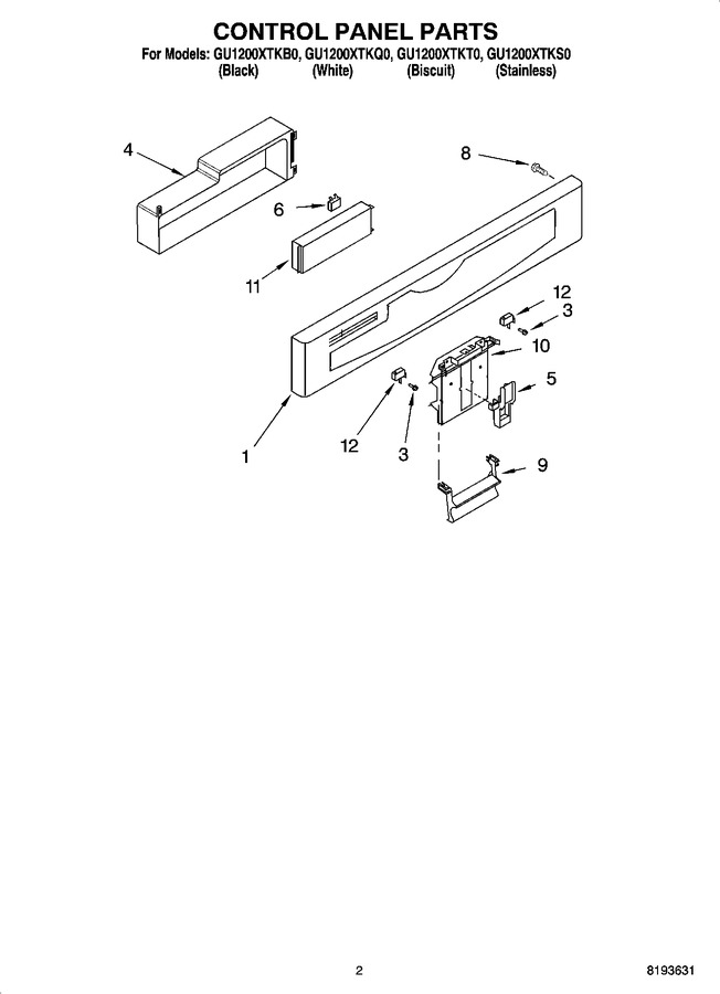 Diagram for GU1200XTKS0