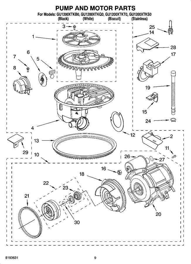 Diagram for GU1200XTKB0