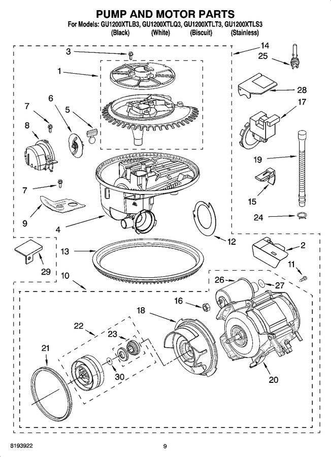 Diagram for GU1200XTLS3