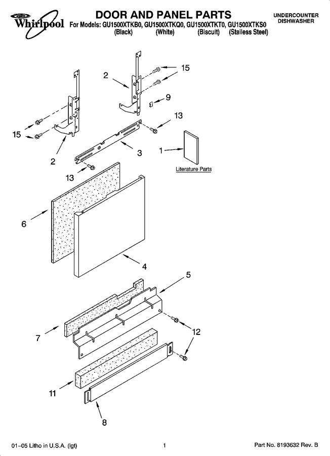 Diagram for GU1500XTKB0