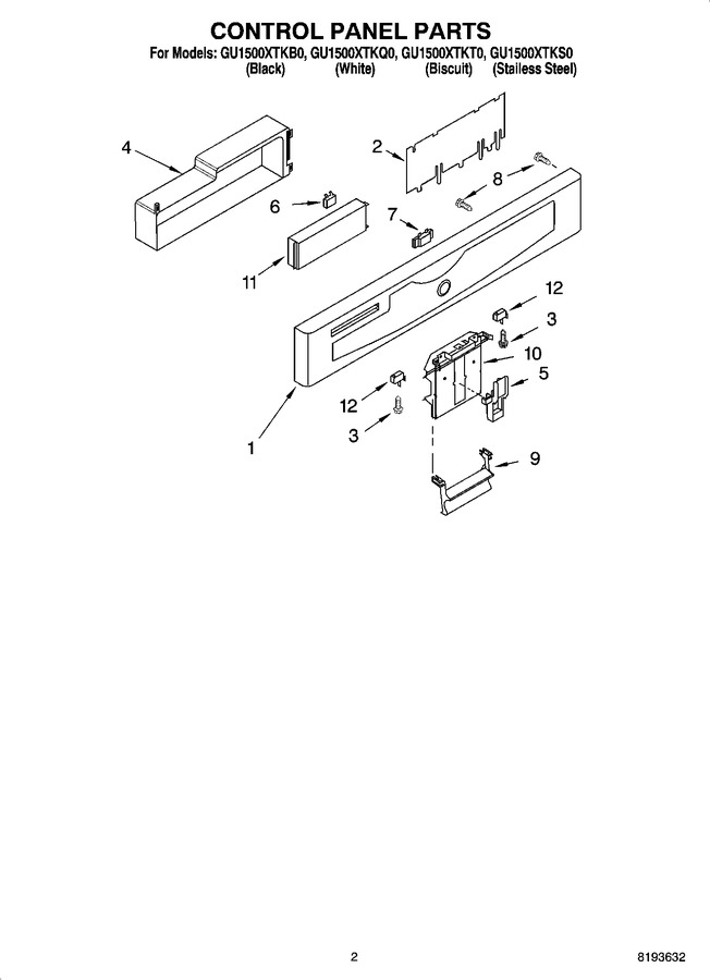 Diagram for GU1500XTKB0