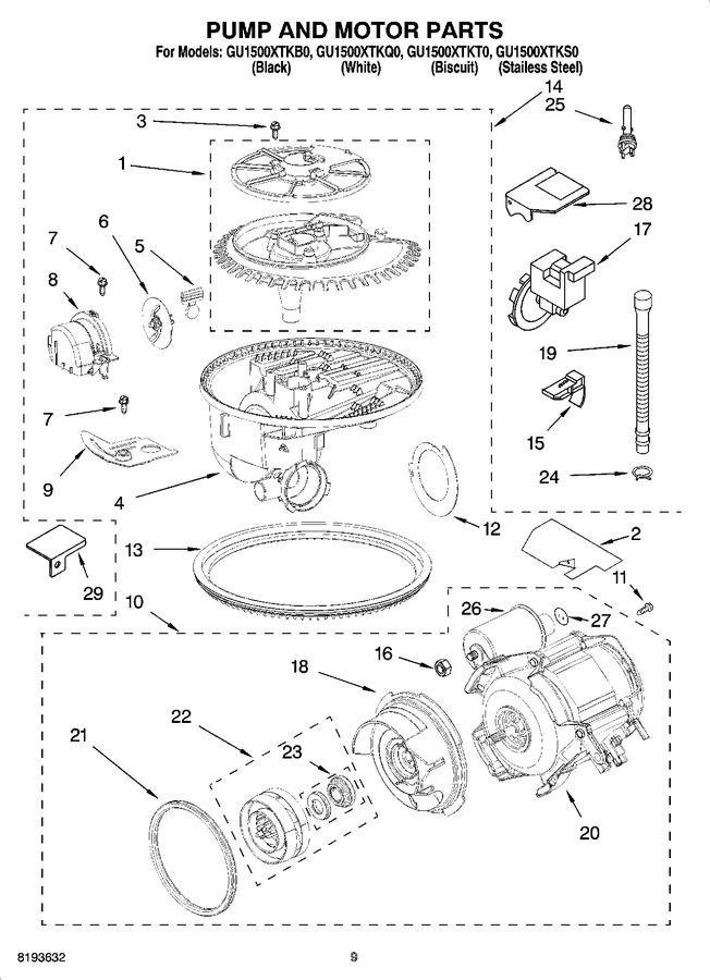 Diagram for GU1500XTKQ0