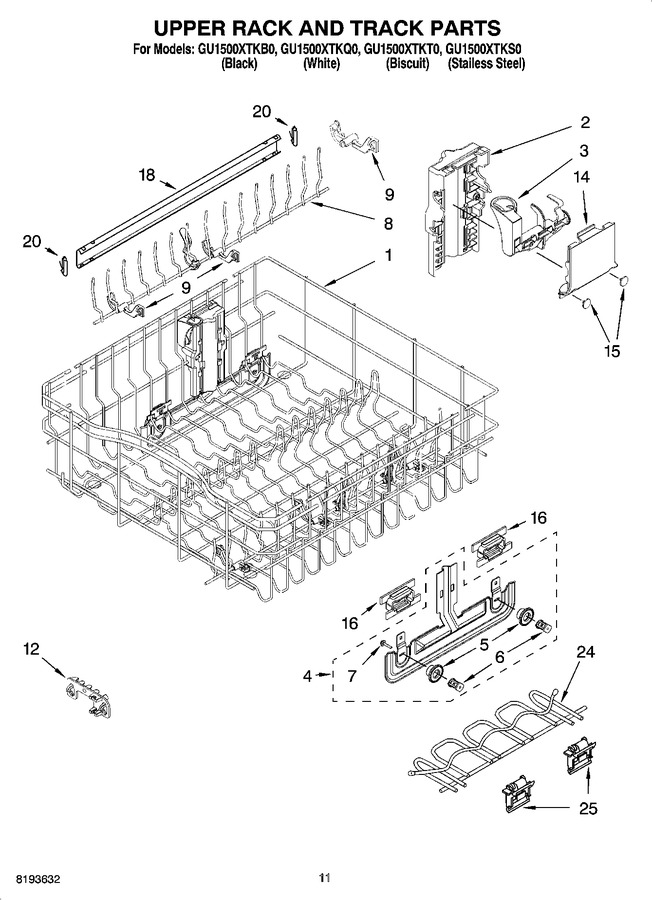 Diagram for GU1500XTKQ0