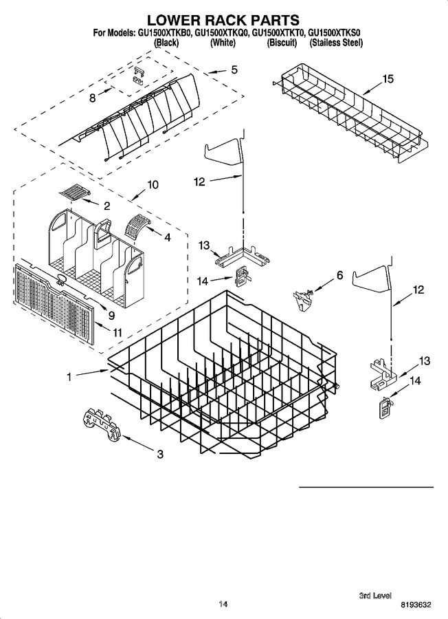 Diagram for GU1500XTKS0