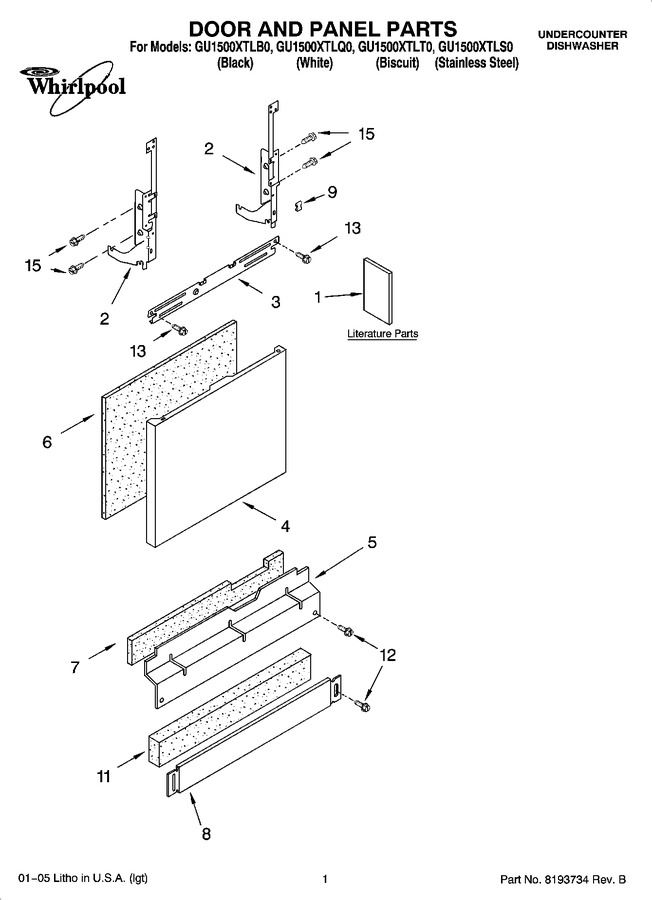 Diagram for GU1500XTLQ0