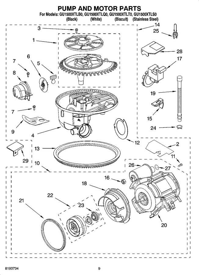 Diagram for GU1500XTLS0