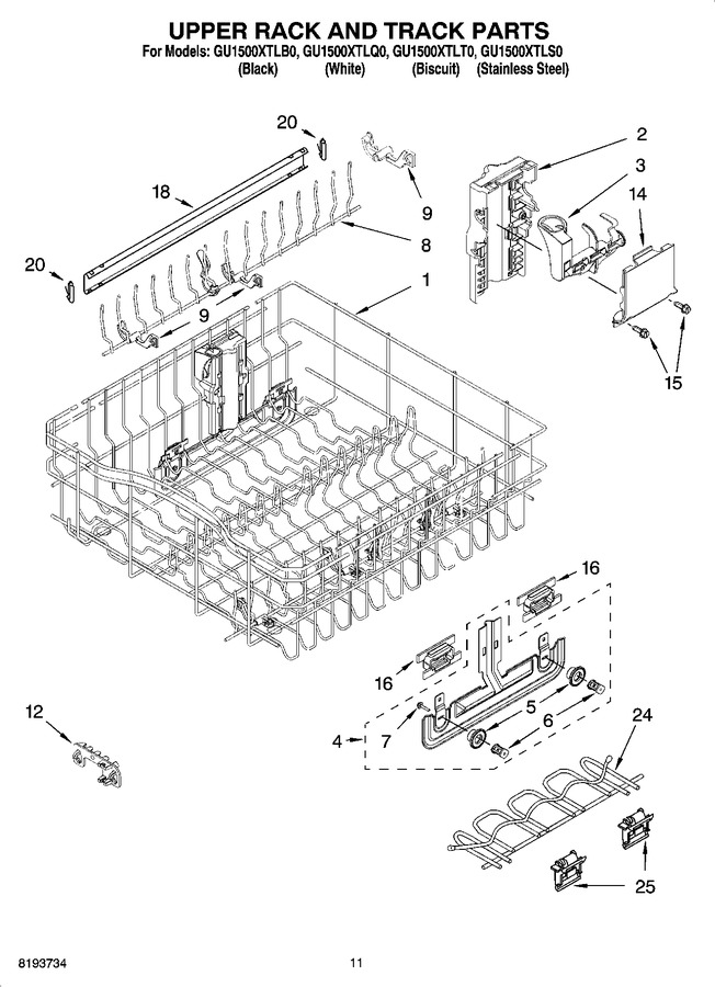 Diagram for GU1500XTLS0