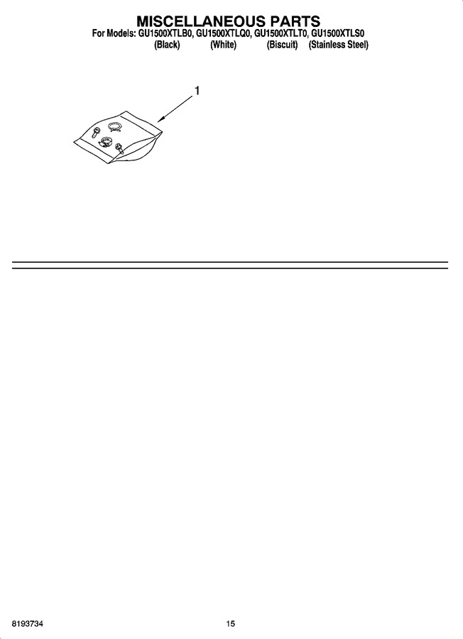 Diagram for GU1500XTLT0