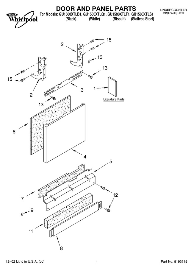 Diagram for GU1500XTLT1