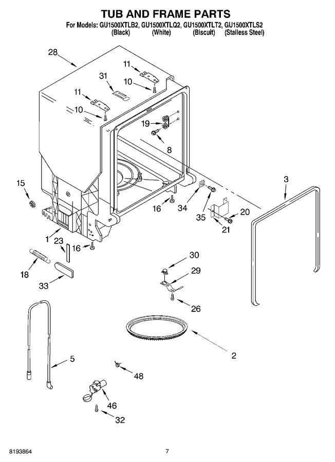 Diagram for GU1500XTLT2