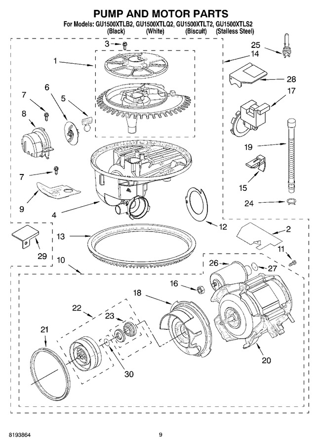 Diagram for GU1500XTLB2