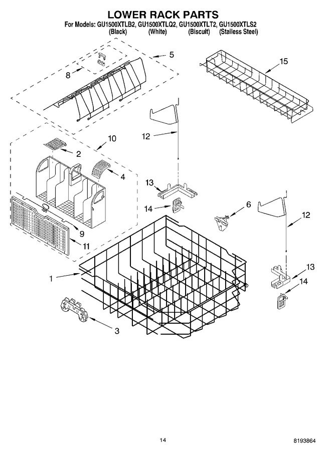 Diagram for GU1500XTLB2