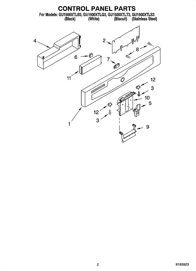Diagram for GU1500XTLB3
