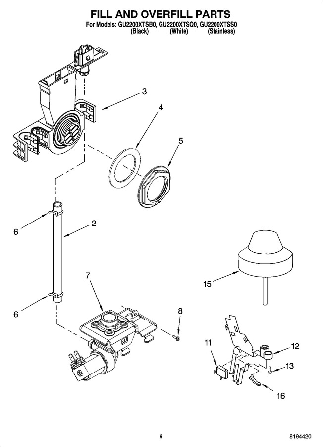 Diagram for GU2200XTSB0
