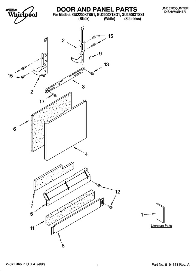 Diagram for GU2200XTSQ1