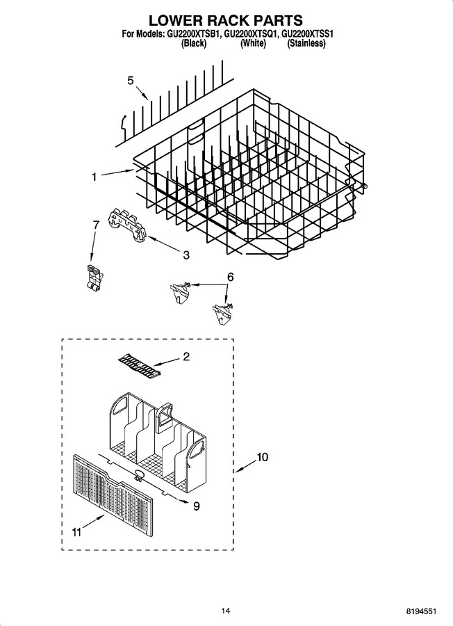Diagram for GU2200XTSQ1