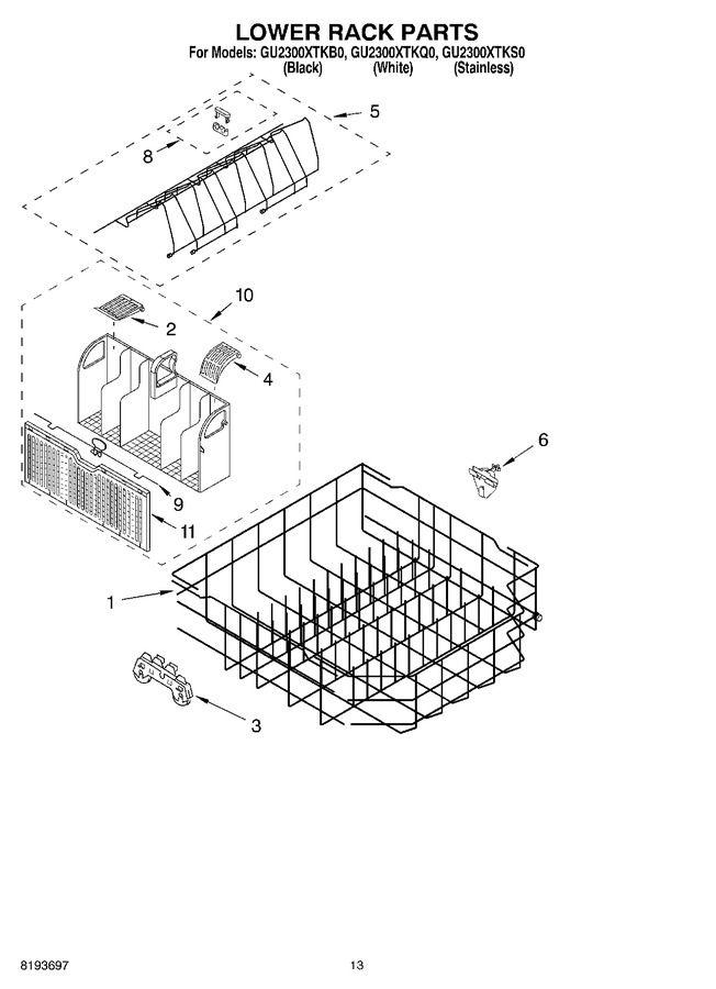 Diagram for GU2300XTKS0