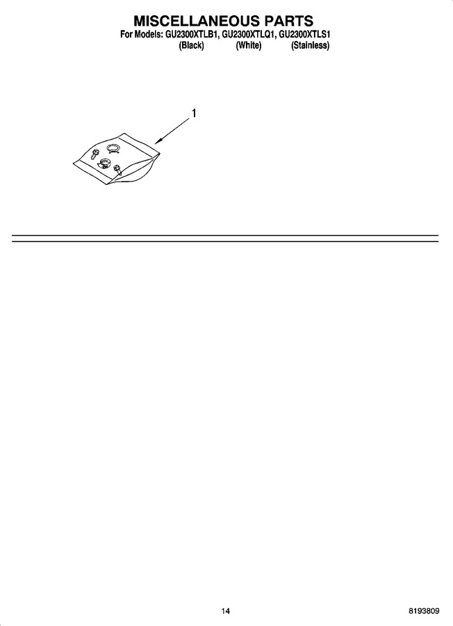 Diagram for GU2300XTLS1