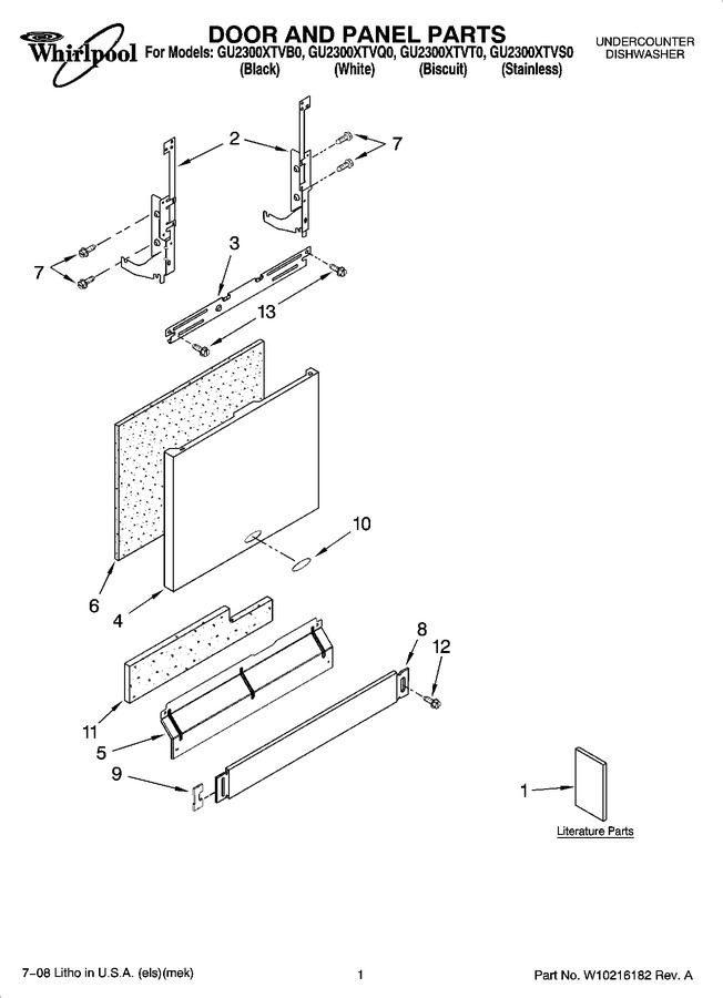 Diagram for GU2300XTVQ0