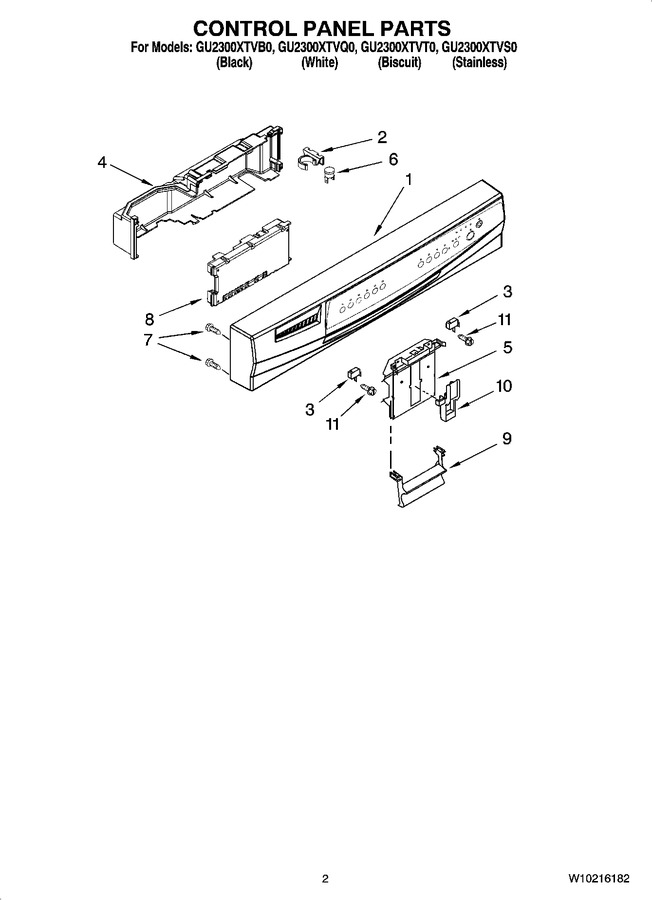 Diagram for GU2300XTVS0