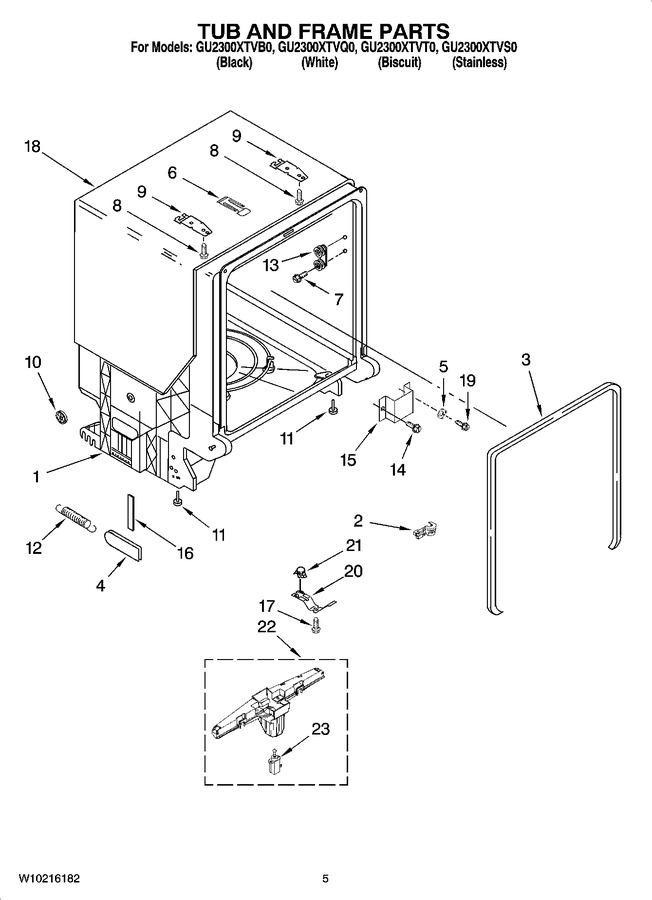 Diagram for GU2300XTVQ0