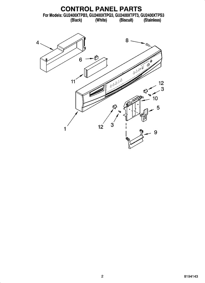 Diagram for GU2400XTPB3