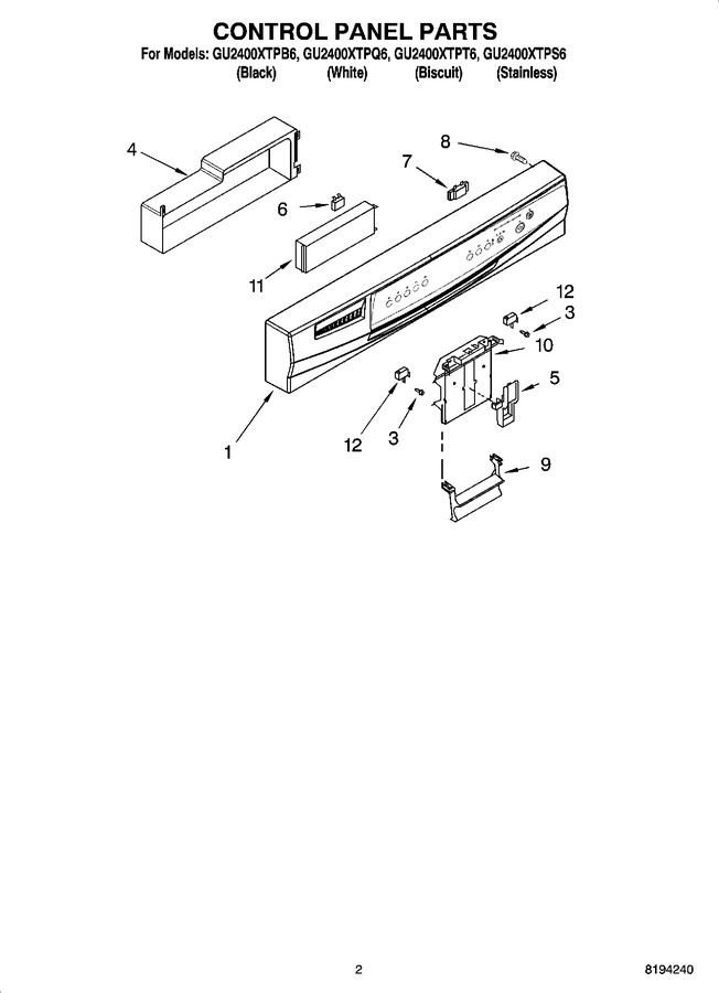 Diagram for GU2400XTPS6