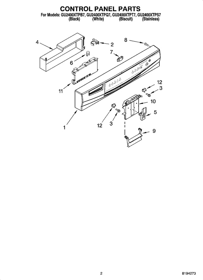 Diagram for GU2400XTPS7