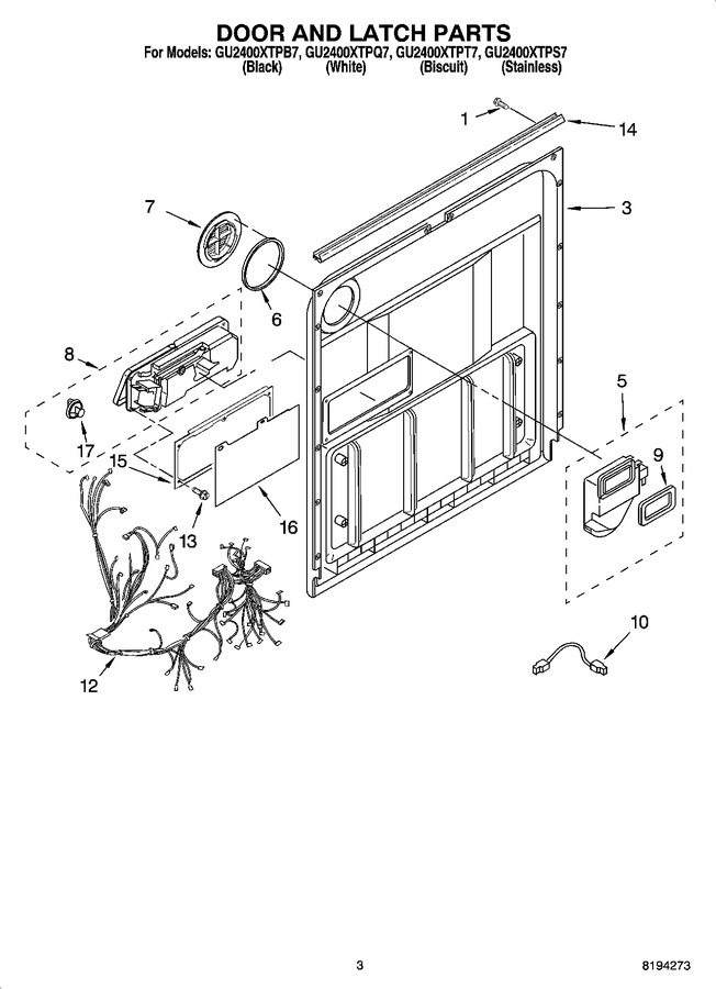 Diagram for GU2400XTPT7