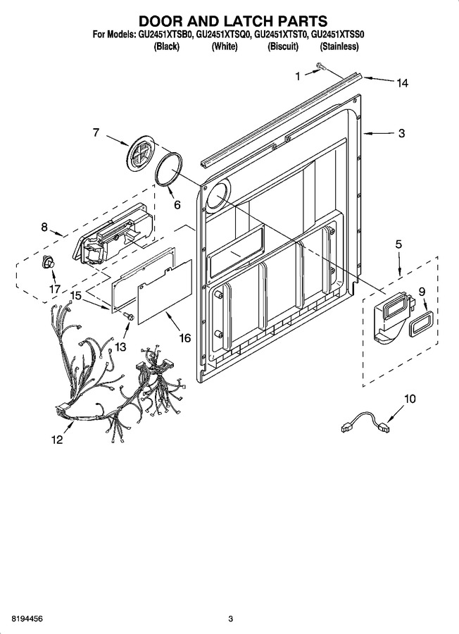 Diagram for GU2451XTSQ0
