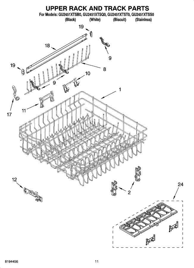 Diagram for GU2451XTSQ0