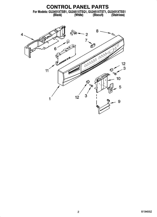 Diagram for GU2451XTSQ1