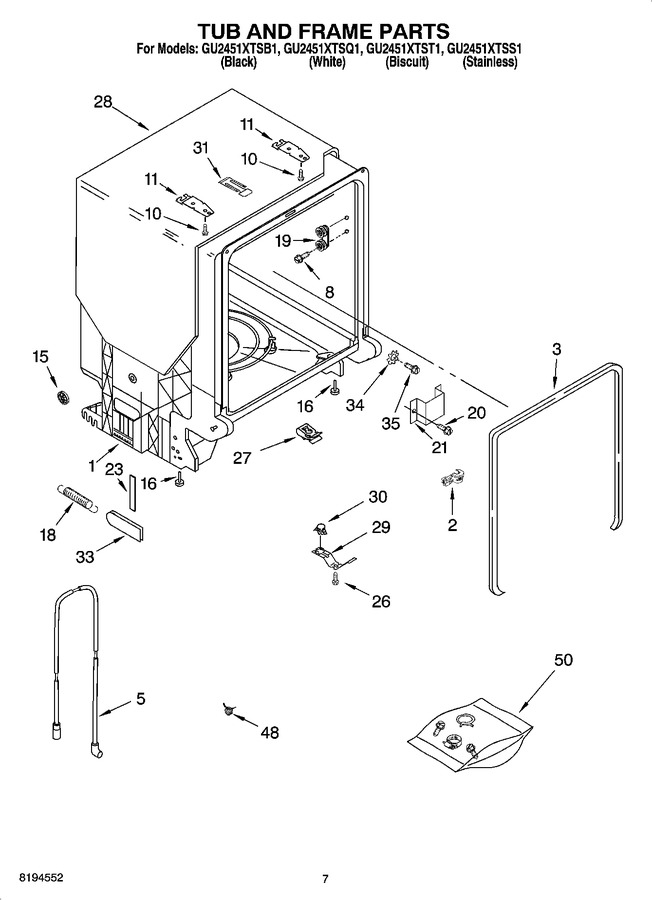 Diagram for GU2451XTSB1