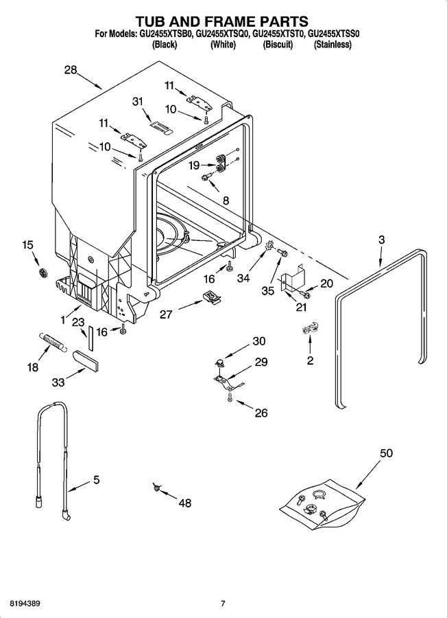 Diagram for GU2455XTSS0