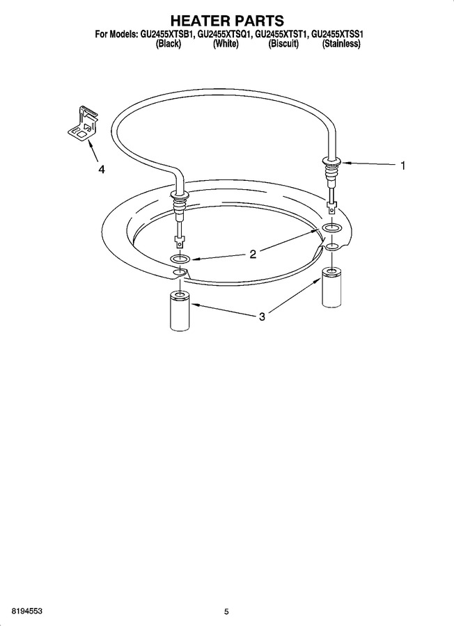 Diagram for GU2455XTST1