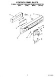Diagram for 02 - Control Panel Parts