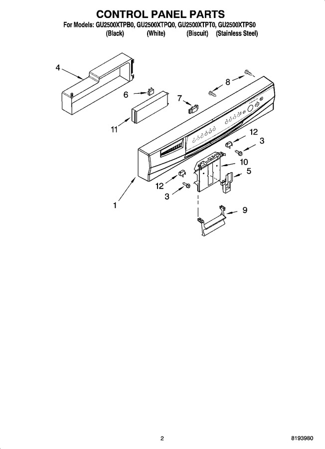 Diagram for GU2500XTPQ0