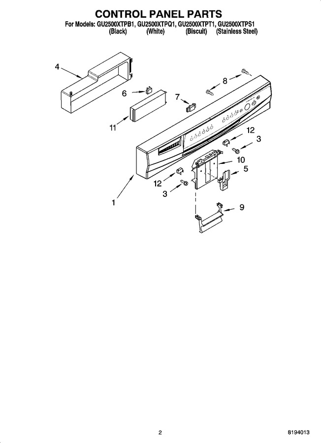 Diagram for GU2500XTPT1