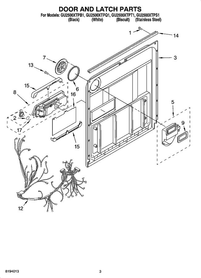 Diagram for GU2500XTPB1
