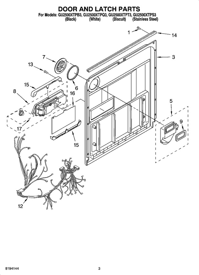 Diagram for GU2500XTPB3