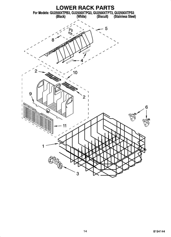 Diagram for GU2500XTPB3