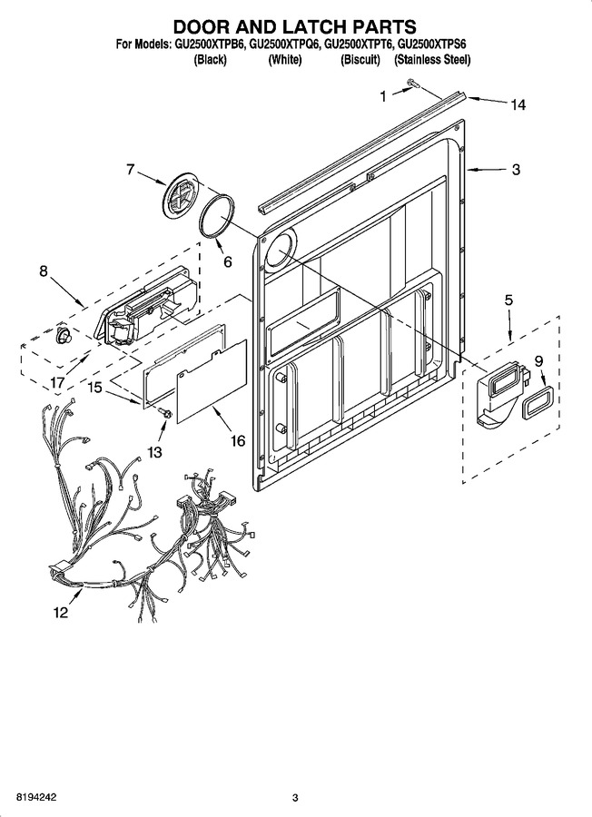 Diagram for GU2500XTPQ6