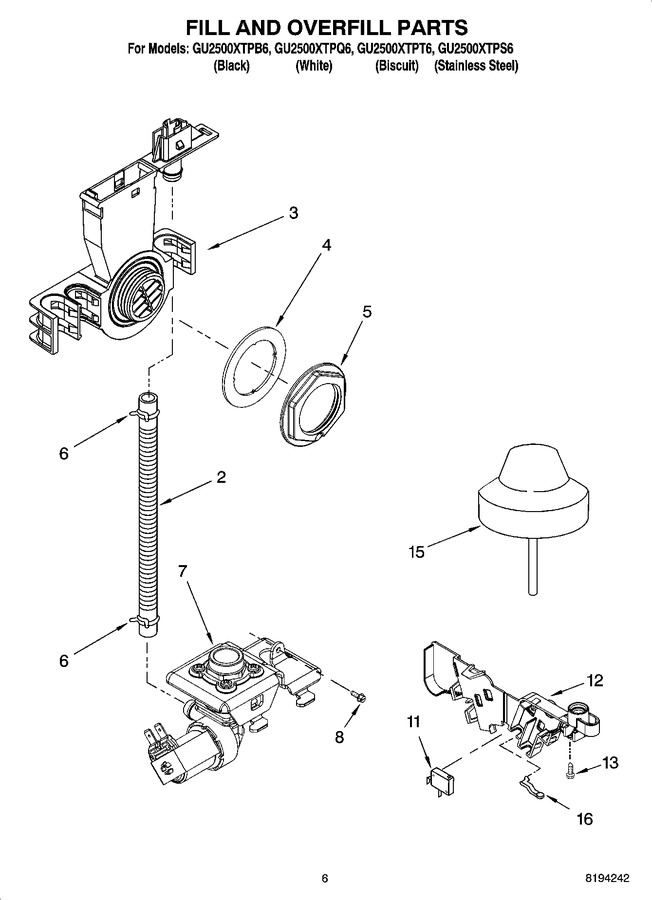 Diagram for GU2500XTPT6
