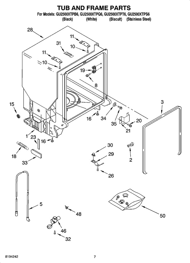 Diagram for GU2500XTPT6