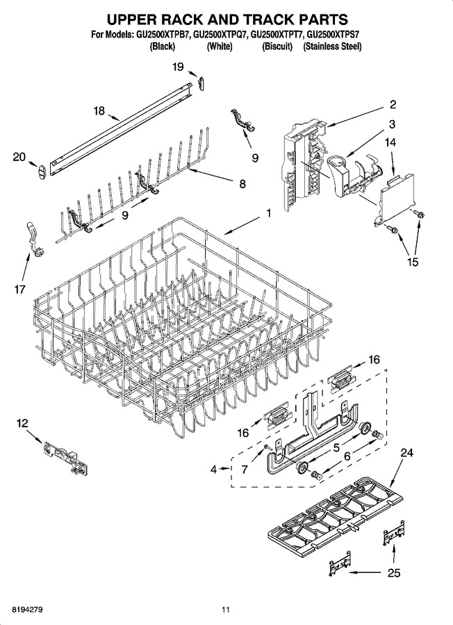 Diagram for GU2500XTPB7